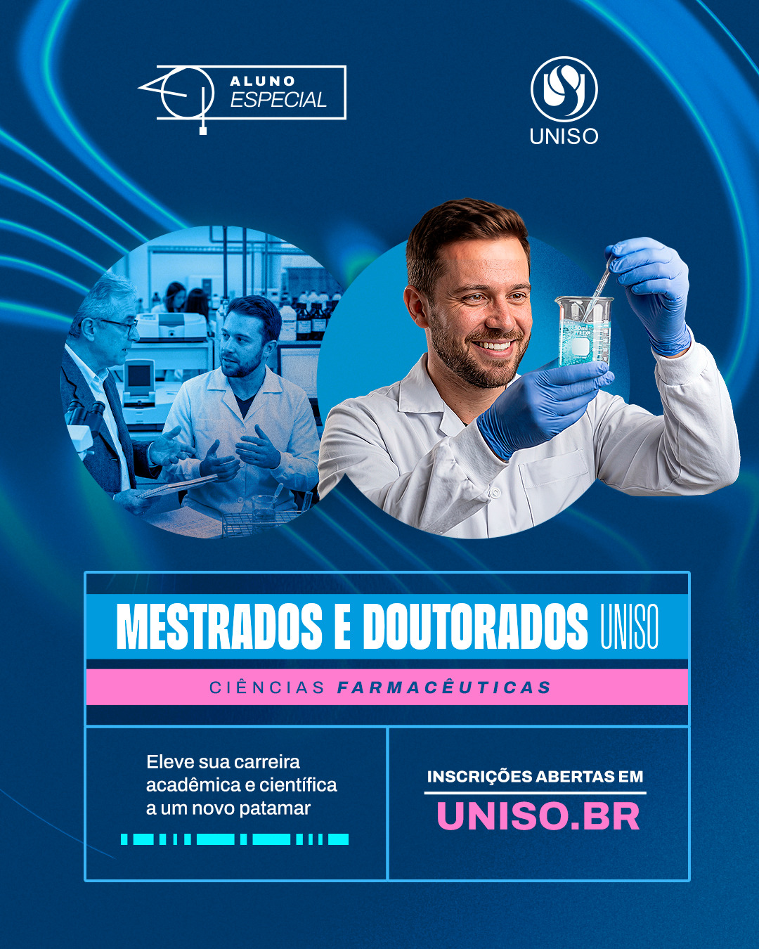 Quer conhecer de perto a experiência da pós-graduação? 

Como Aluno Especial, você pode vivenciar o Programa de Pós-Graduação em Ciências Farmacêuticas da Uniso, cursando disciplinas isoladas de mestrado ou doutorado e ampliando seus conhecimentos em uma área estratégica para a sociedade.

Com área de concentração em Medicamentos e Saúde, o Programa desenvolve pesquisas voltadas ao uso racional de medicamentos e à avaliação de substâncias bioativas e sistemas de liberação de fármacos.

Saiba mais em farmacia.uniso.br ou acesse uniso.br 

A Uniso é nota 5 no MEC! Confira no link da bio o cadastro da Instituição no Sistema e-MEC.

#Uniso #PosGraduacao #CienciasFarmaceuticas #Mestrado #Doutorado #AlunoEspecial
