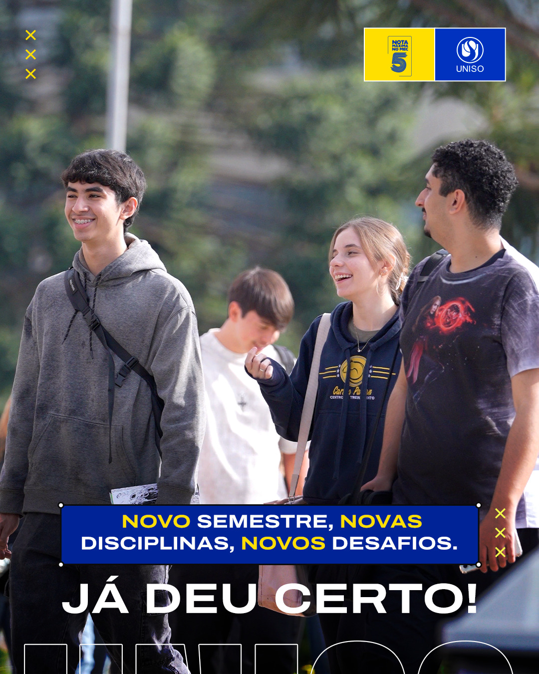 O início de um semestre chega com novidades, expectativas e, para alguns, com um pouco de ansiedade. 🫣

Aqui na Uniso, essa nova etapa se inicia no dia 10 de agosto e, para tornar essa fase mais leve, vale lembrar alguns pontos importantes:

➡️ Leia os planos de ensino das disciplinas;
➡️ Organize prazos e avaliações desde o começo;
➡️ Crie uma rotina de estudos que funcione para você;
➡️ Aproveite os espaços e oportunidades da Uniso;
➡️ Respeite seu tempo de adaptação.

A vida universitária é construída um passo de cada vez. E as primeiras semanas são o momento ideal para criar uma base sólida para o restante do semestre. 👍

Qual é a sua principal estratégia para começar bem um novo período letivo? ✨

A Uniso é nota 5 no MEC! Confira no link da bio o cadastro da Instituição no Sistema e-MEC.

#Uniso #VidaUniversitaria #VoltaAsAulas #Organizacao #Estudos