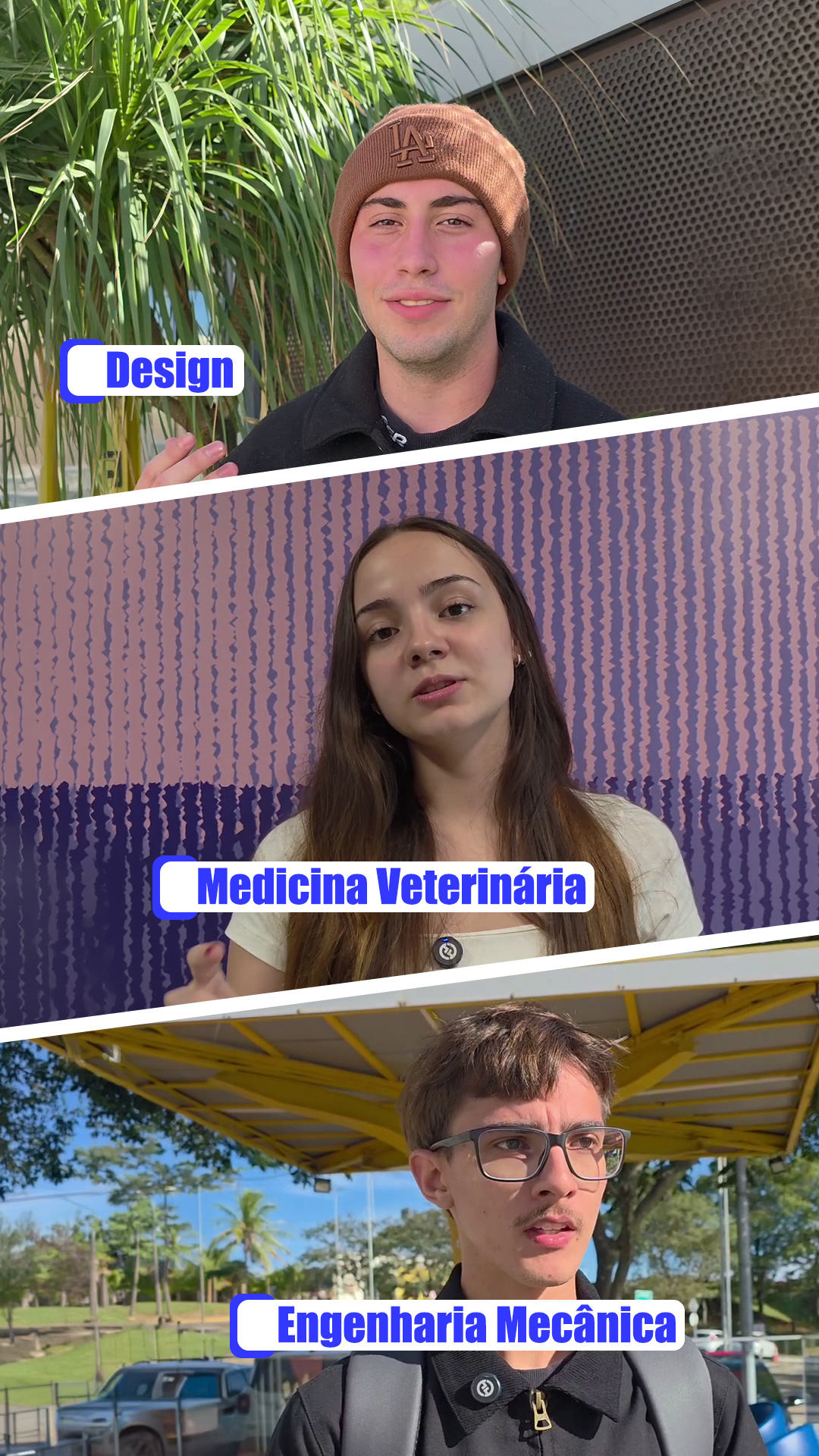 E com grandes cursos, vêm grandes alunos! ‍😎

Perguntamos para quem vive essa experiência todos os dias: como é a rotina acadêmica de quem faz Design, Medicina Veterinária e Engenharia Mecânica? Bora descobrir! 👀

E teve desafio: qual frase você usaria para convencer alguém a escolher o seu curso? Agora queremos saber de você: qual seria a sua frase? Conta nos comentários! 👇💙

A Uniso é nota 5 no MEC! Confira no link da bio o cadastro da Instituição no Sistema e-MEC.

#VemPraUniso #VidaUniversitária #CursosUniso #UniversidadeDeSorocaba #Nota5NoMEC