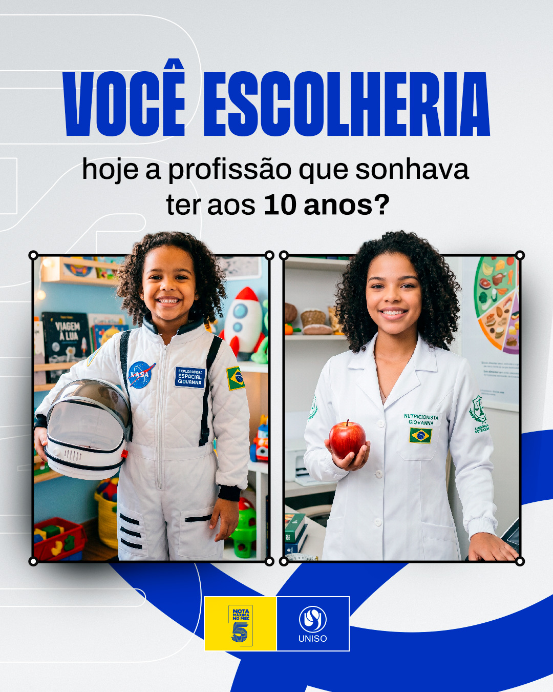 O tempo passa, a gente muda e os planos também. Nem sempre a profissão que imaginávamos na infância continua fazendo sentido quando crescemos. No caminho, descobrimos novos interesses, possibilidades e até novos sonhos. 🤩

Talvez você ainda esteja pensando em qual profissão seguir. Ou talvez já tenha uma carreira, esteja há anos no mercado e tenha percebido que chegou a hora de mudar. Não existe idade certa para escolher ou recomeçar um caminho. 😉

Começar ou escolher uma nova graduação pode ser o primeiro passo para realizar um plano antigo, mudar de área, ampliar suas possibilidades profissionais ou simplesmente descobrir algo novo. 🔍

O importante é que a escolha faça sentido para quem você é hoje. 👍

Agora conte pra gente: o que você queria ser aos 10 anos e qual profissão escolheu depois? ⤵️

A Uniso é nota 5 no MEC! Confira no link da bio o cadastro da Instituição no Sistema e-MEC.

#Uniso #Graduação #Carreira #EscolhaProfissional